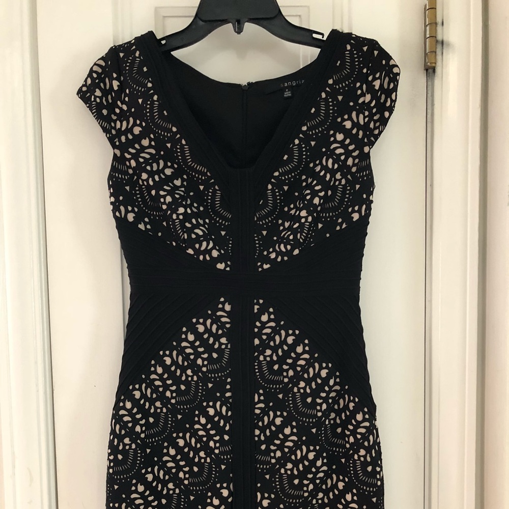 Sangria black cocktail dress